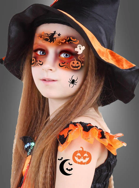 Make-up Schablone Halloween Hexe 14x20 cm