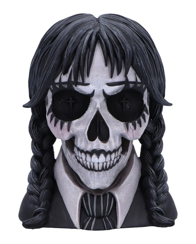 Dark Glare Gothic Schulmädchen Totenschädel Figur 16cm