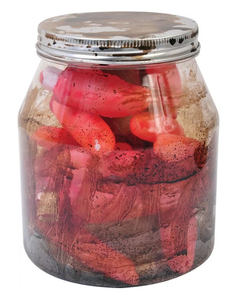 Horror Vorratsglas mit Fingern