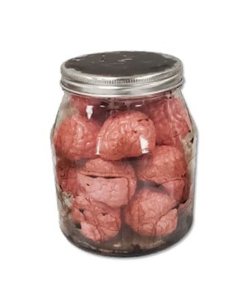 Horror Vorratsglas mit Gehirnen