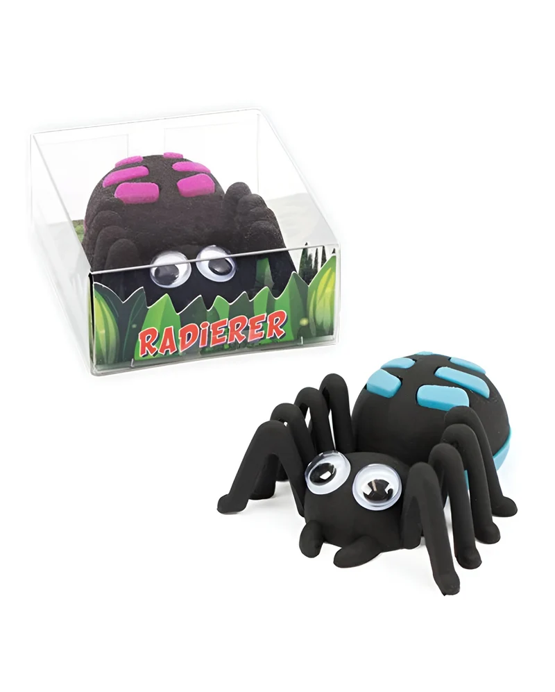 Radierer Spinne mit Wackelaugen 6cm