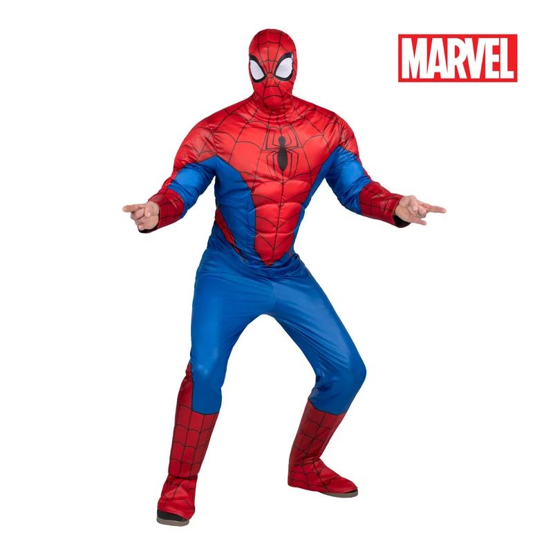 Spiderman Adult Deluxe| Kostuum Voor Volwassenen