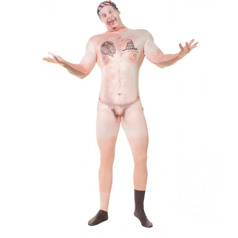 Naakte Man Kostuum | Gecensureerd | Morphsuit