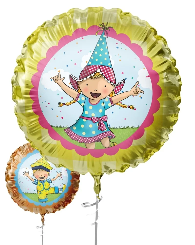 Fien und Teun Folienballon, leer, 45 cm