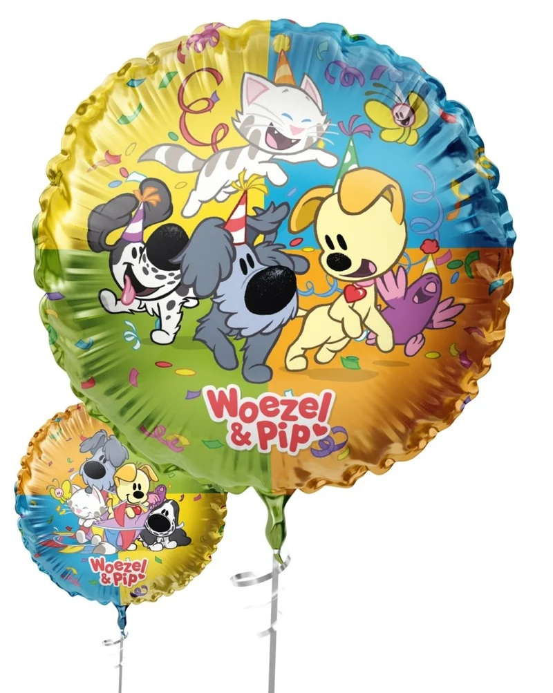 Woezel und Pip Folienballon, leer, 45 cm