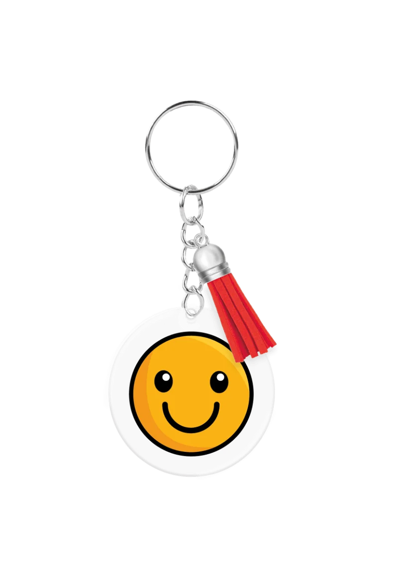 Acryl-Schlüsselanhänger Smiley