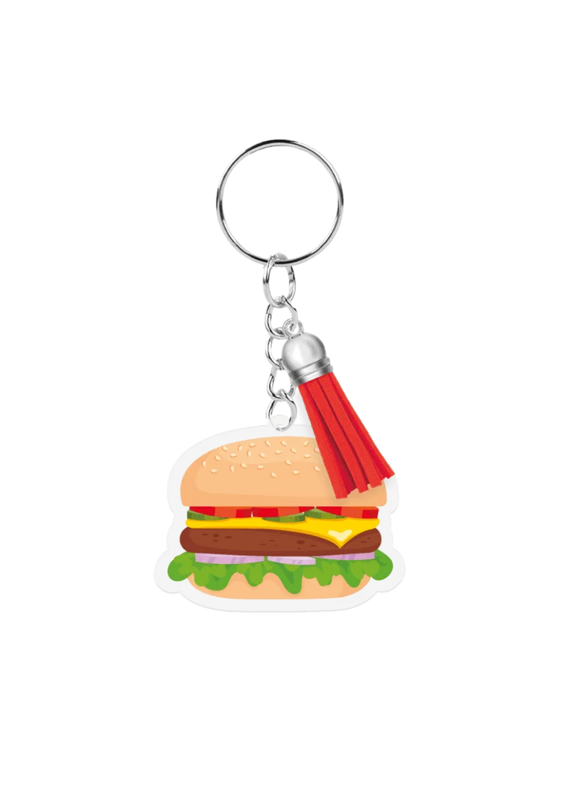 Acryl-Schlüsselanhänger „Hamburger“