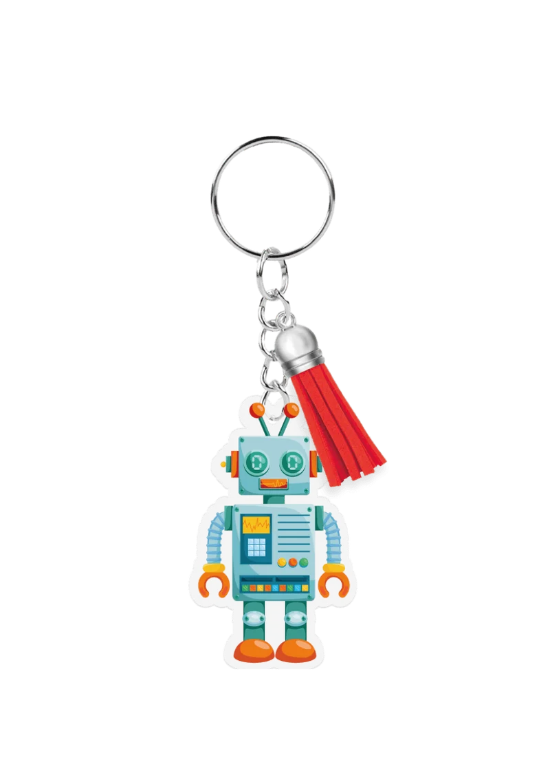 Acryl-Schlüsselanhänger „Roboter“