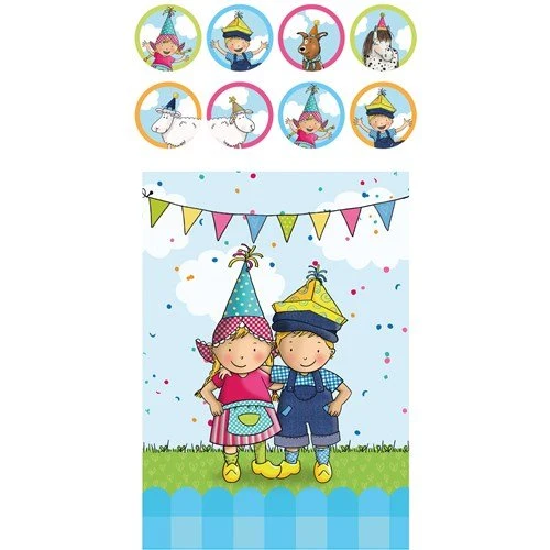 Fien und Teun Geschenktütchen 20 cm, 8 Stück