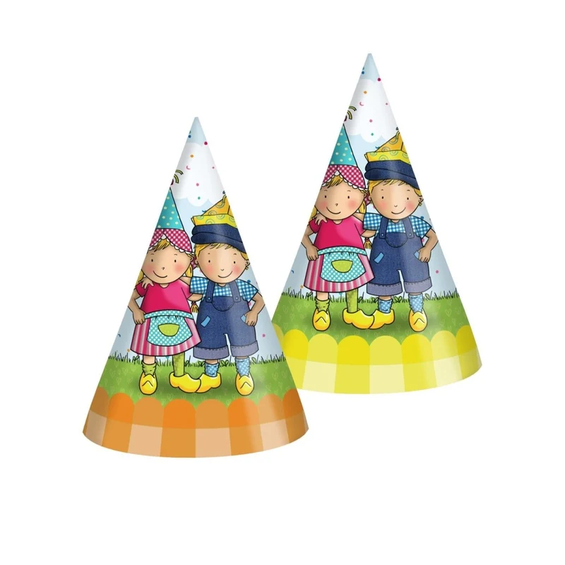 Fien und Teun Partyhüte, 6 Stück