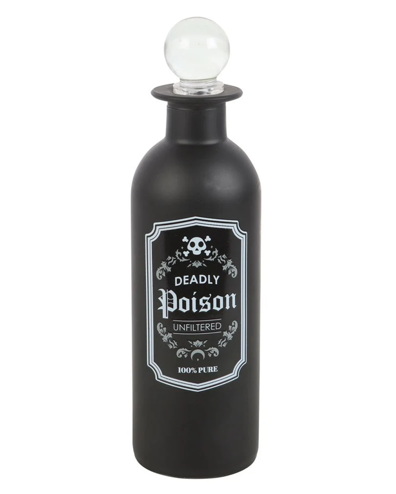 "Deadly Poison" Gothic-Dekoflasche 19cm