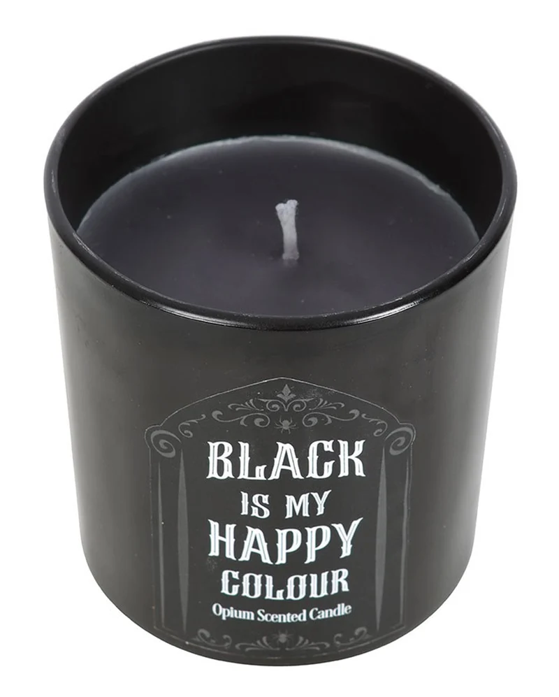 "Black is My Happy Colour" Gothic Duftkerze