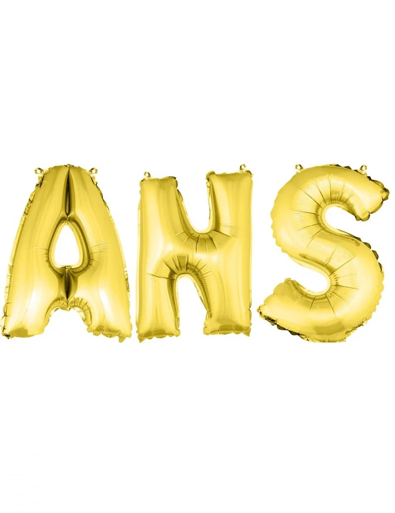 Folienballons Buchstaben ANS gold 36 cm