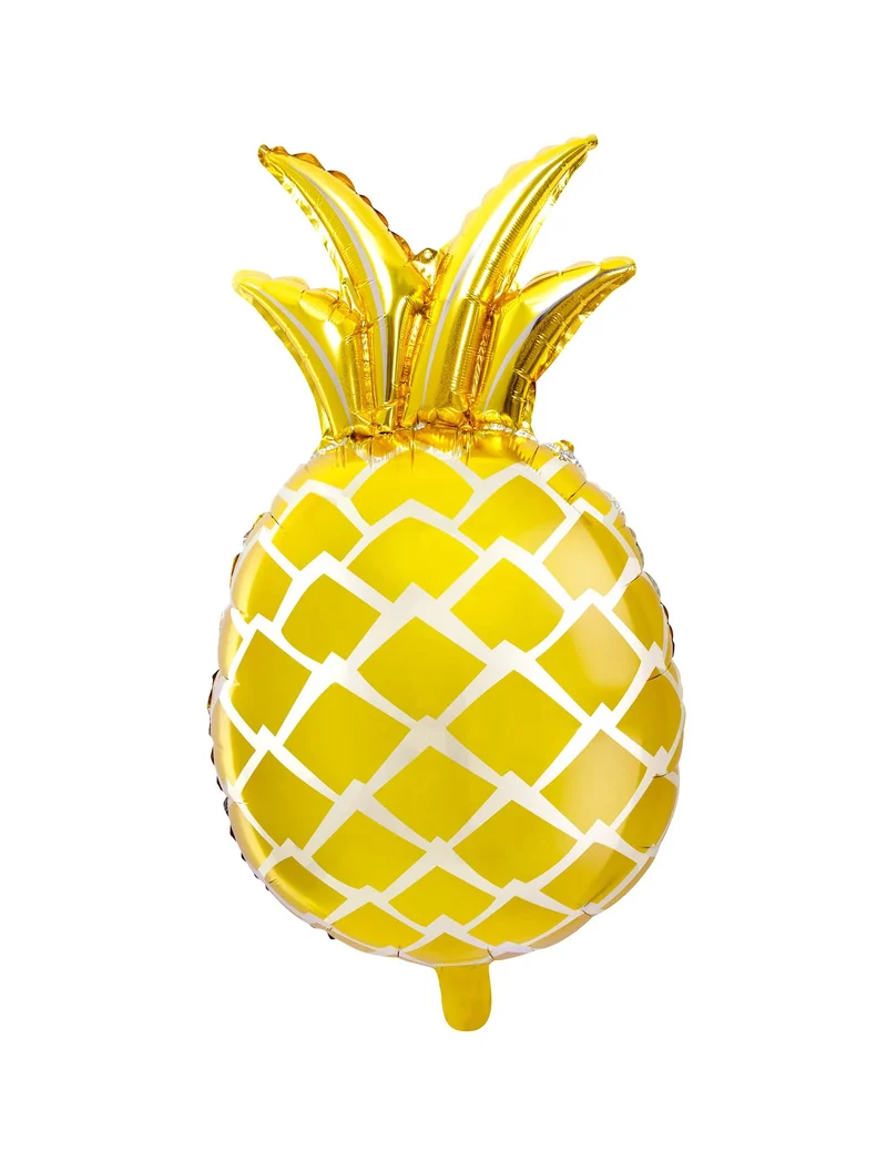 Ananas-Folienballon für Sommerpartys Deko-Element gelb 48 x 67 cm