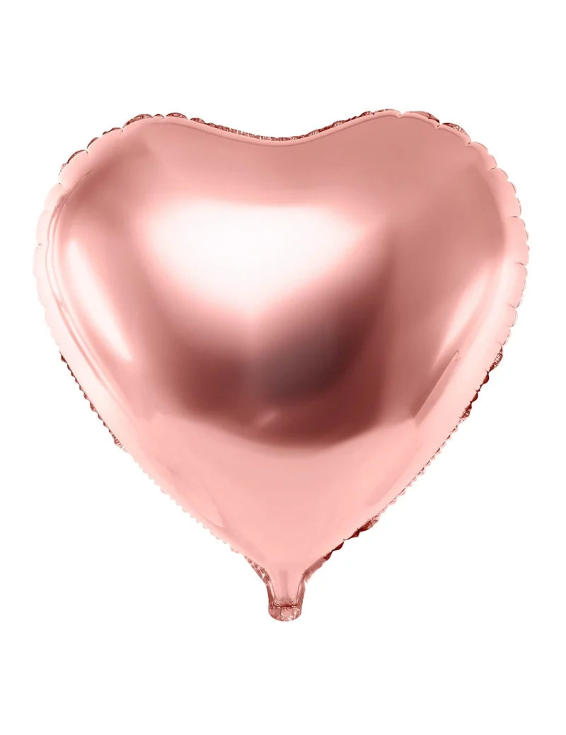 Herz-Folienballon Raumdekoration roségold 45 cm