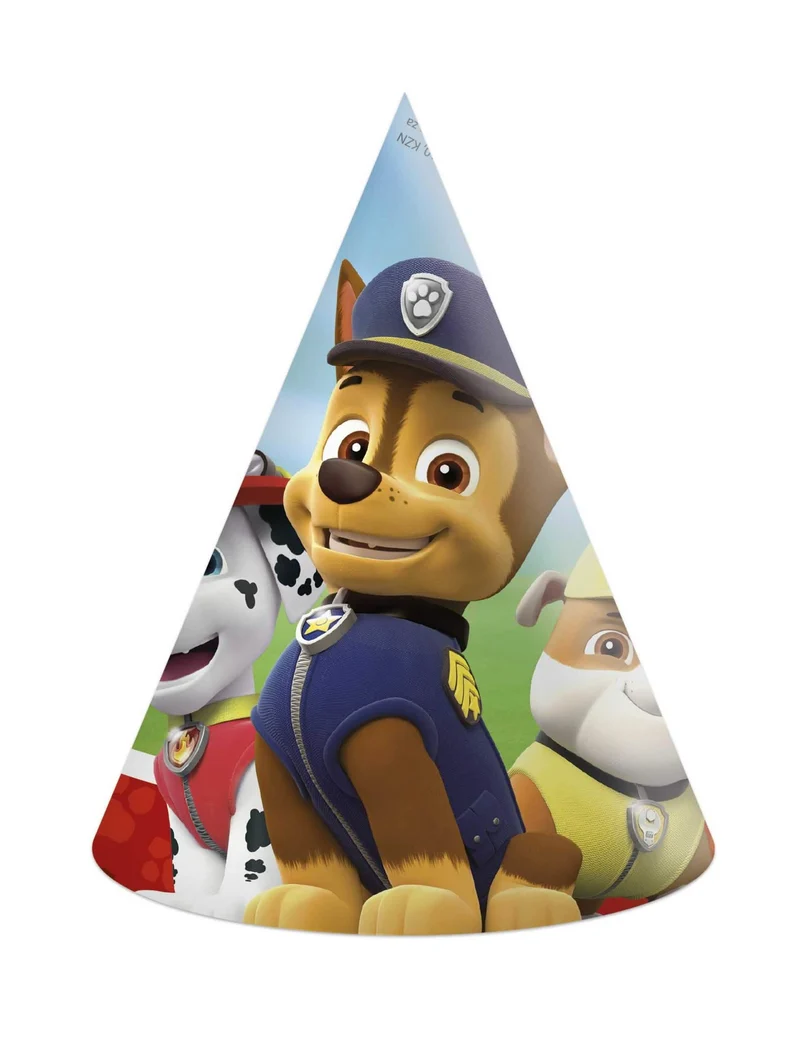 Paw Patrol™-Partyhüte für Kindergeburtstage 6 Stück bunt