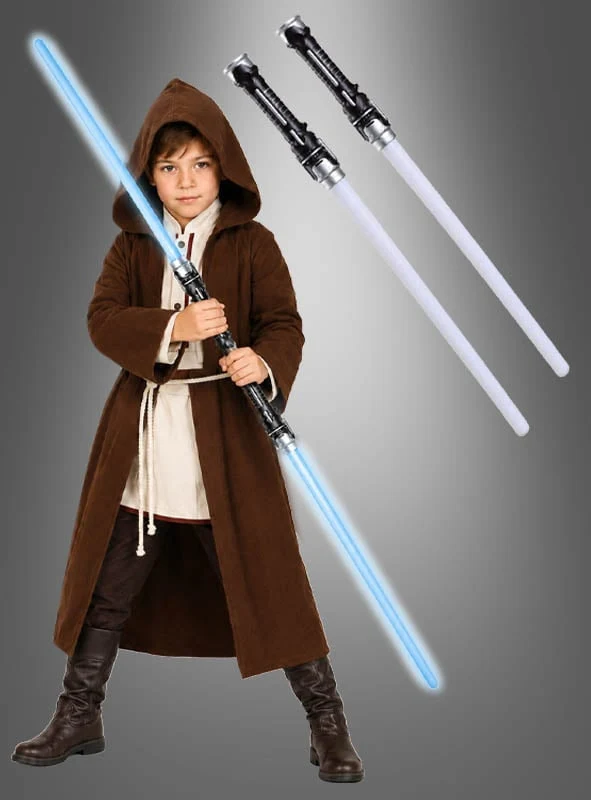 2 x Blaues Laserschwert mit Sound & Licht