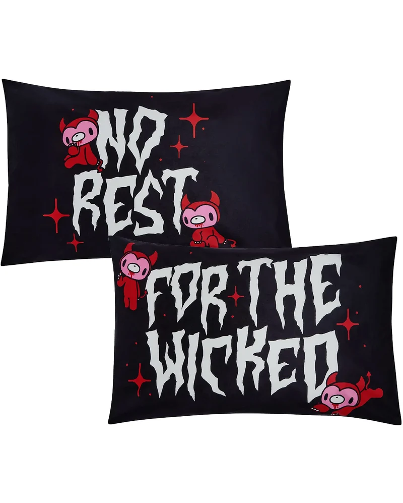 Gloomy Bear Kissenhüllen 2er Set KILLSTAR 48x76cm