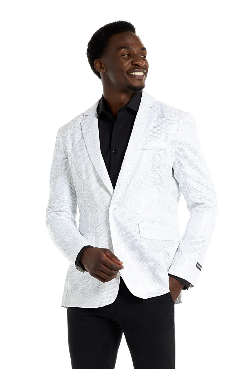 Suitmeister| Sequins White | Blazer voor Heren