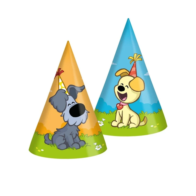 Woezel und Pip Partyhüte, 6 Stück