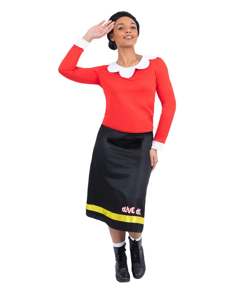 Popeye Olivia Oyl Damen Kostüm