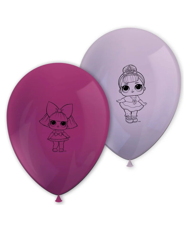 L.O.L-Surprise™-Luftballons Raumdekoration für Geburtstage 8 Stück rosa