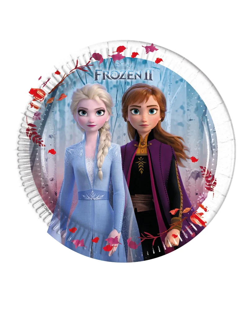 Disney Frozen2™-Pappteller Tischzubehör 8 Stück bunt 20 cm