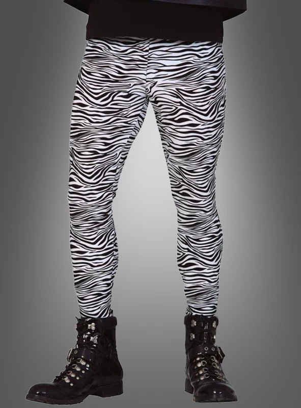 80er Zebra Hose Rocker Leggings