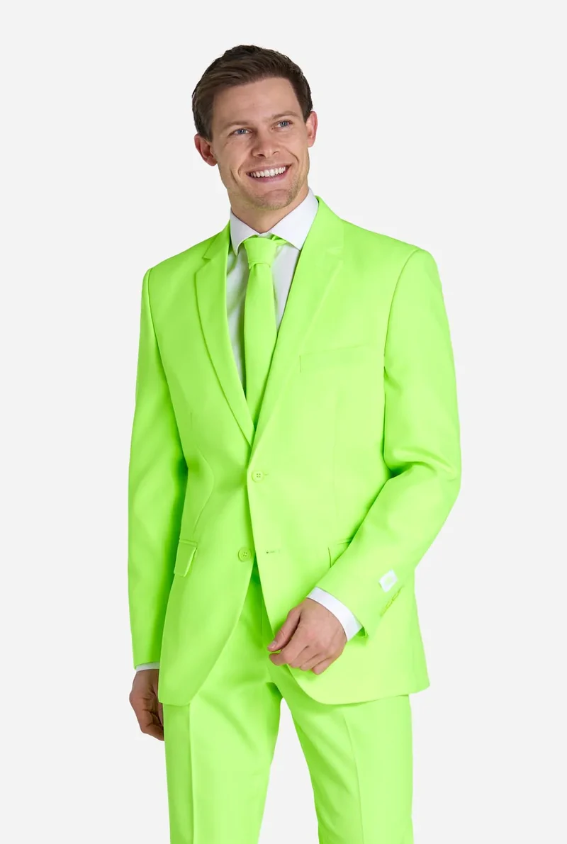 Opposuits | Neon Lucky Lime | Herenkostuum | Herenpak