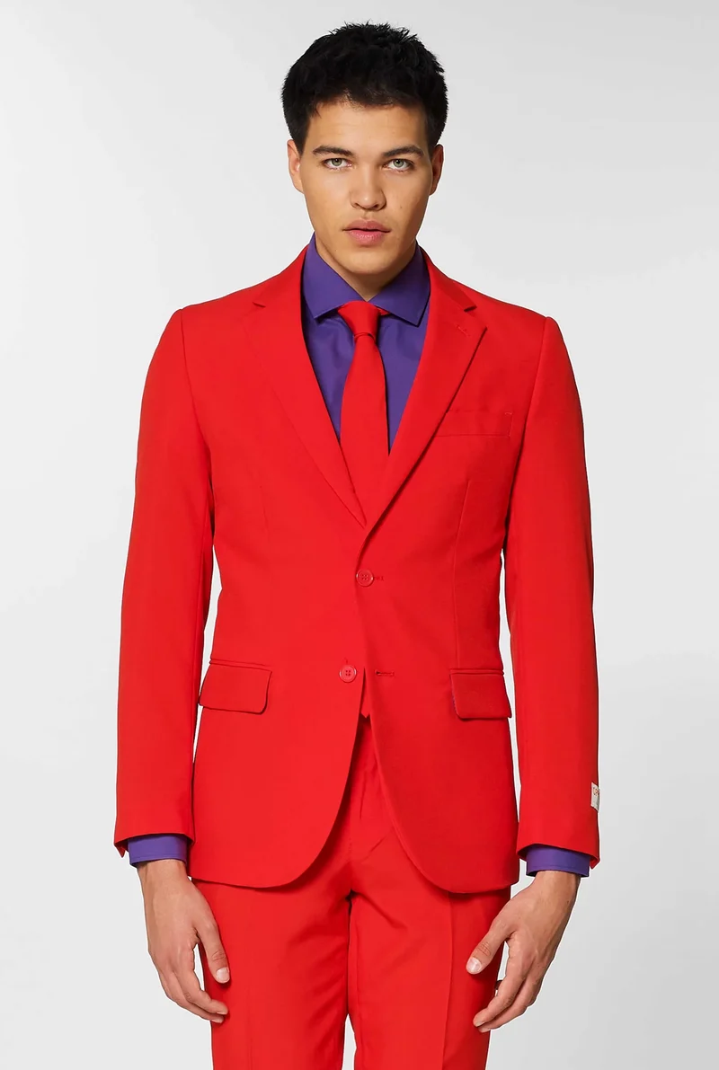 Opposuits | Red Devil | Herenkostuum | Herenpak Rood