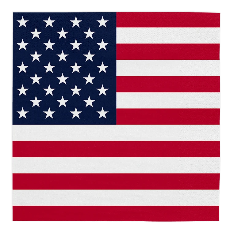 Amerika Servietten 3 Lagen 33cm 20Stück