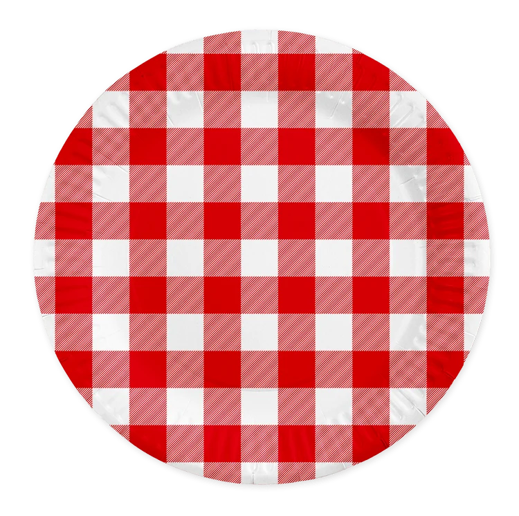 Picknick-Teller Kariert 23cm 8St