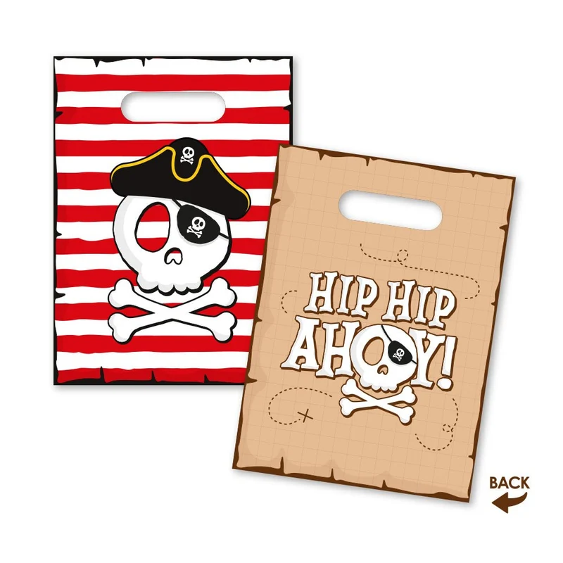 Piraten-Sharing-Taschen Hip Hip Ahoi 6 Stk