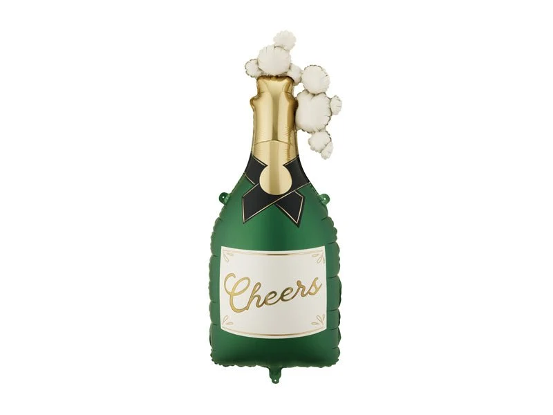 Champagnerflasche Heliumballon Prost leer 93cm