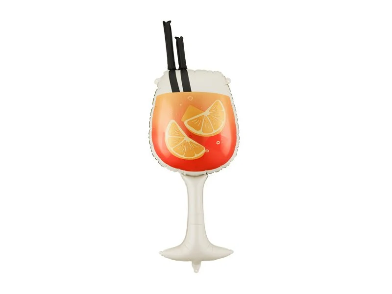 Heliumballon Glas Trinken 1m Leer