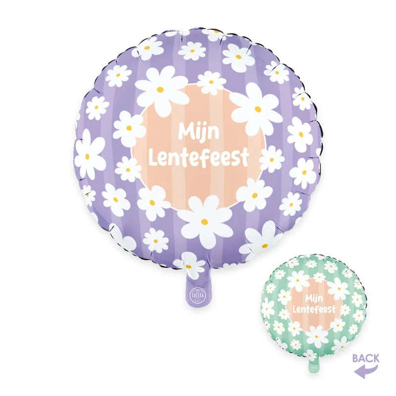 Frühlingsparty Heliumballon My Spring Party Gänseblümchen Doppelseitig 45cm Leer