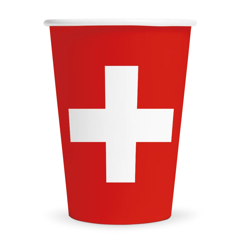 Schweiz Becher 210ml 8Stk