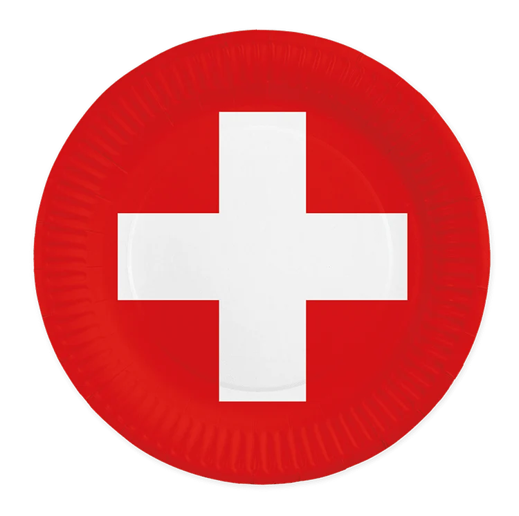 Schweiz Teller 23cm 8Stück