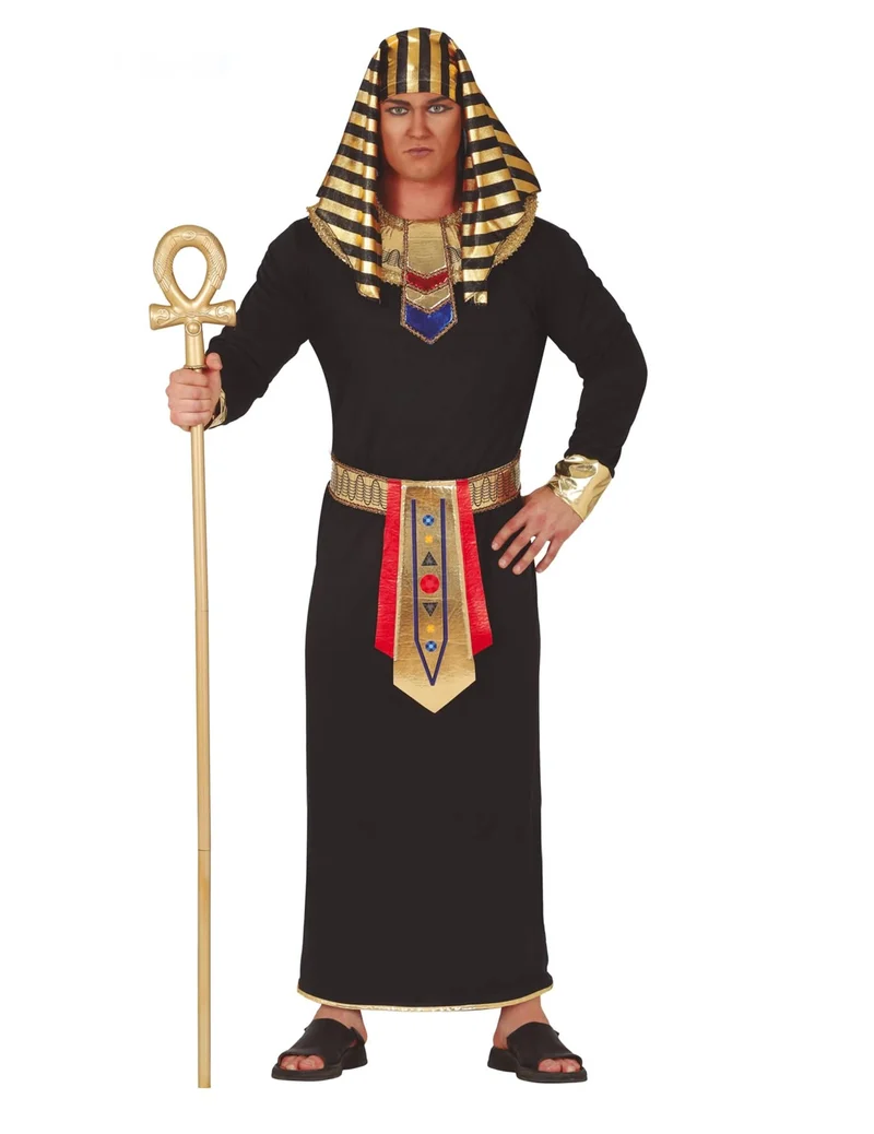 Pharao-Kostüm Antike-Verkleidung für Herren schwarz-gold