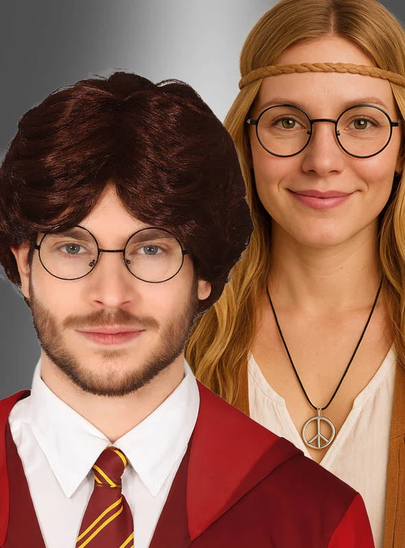 Runde Nickelbrille für Zauberer und Hippies