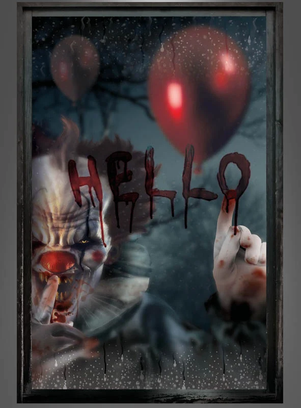 Halloween Fenster Deko 80x120cm Horror Motive