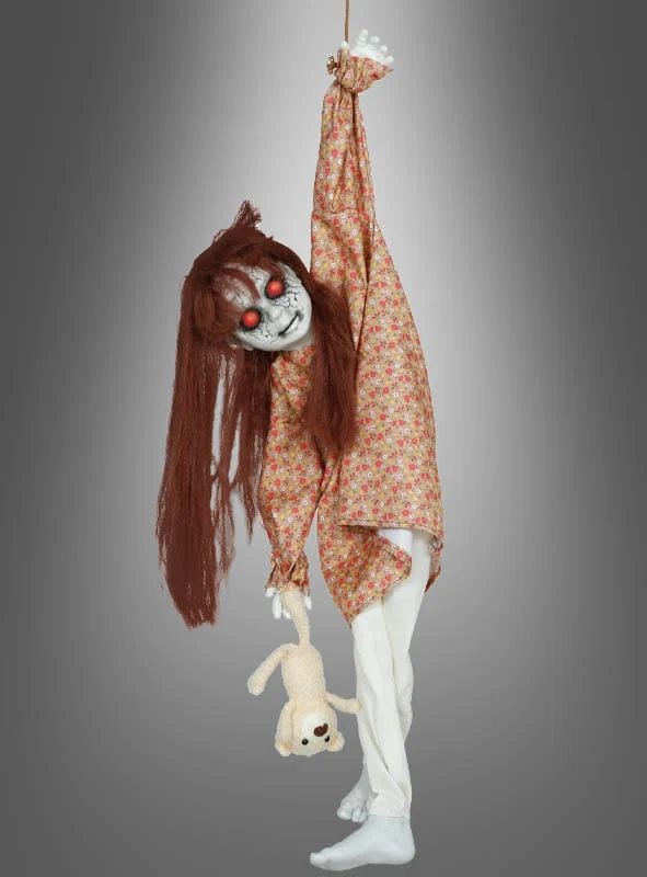Hängende Horror Puppe animiert 90cm