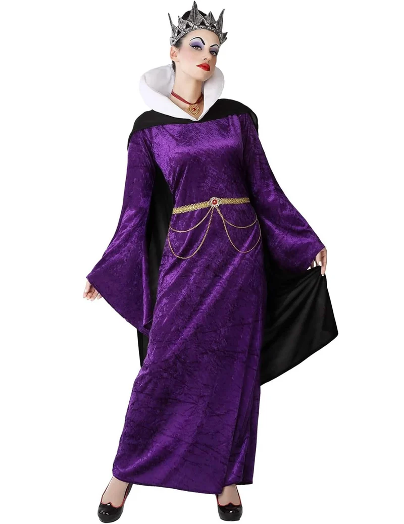 Dunkle Fee-Kostüm für Damen Halloweenkostüm violett-schwarz