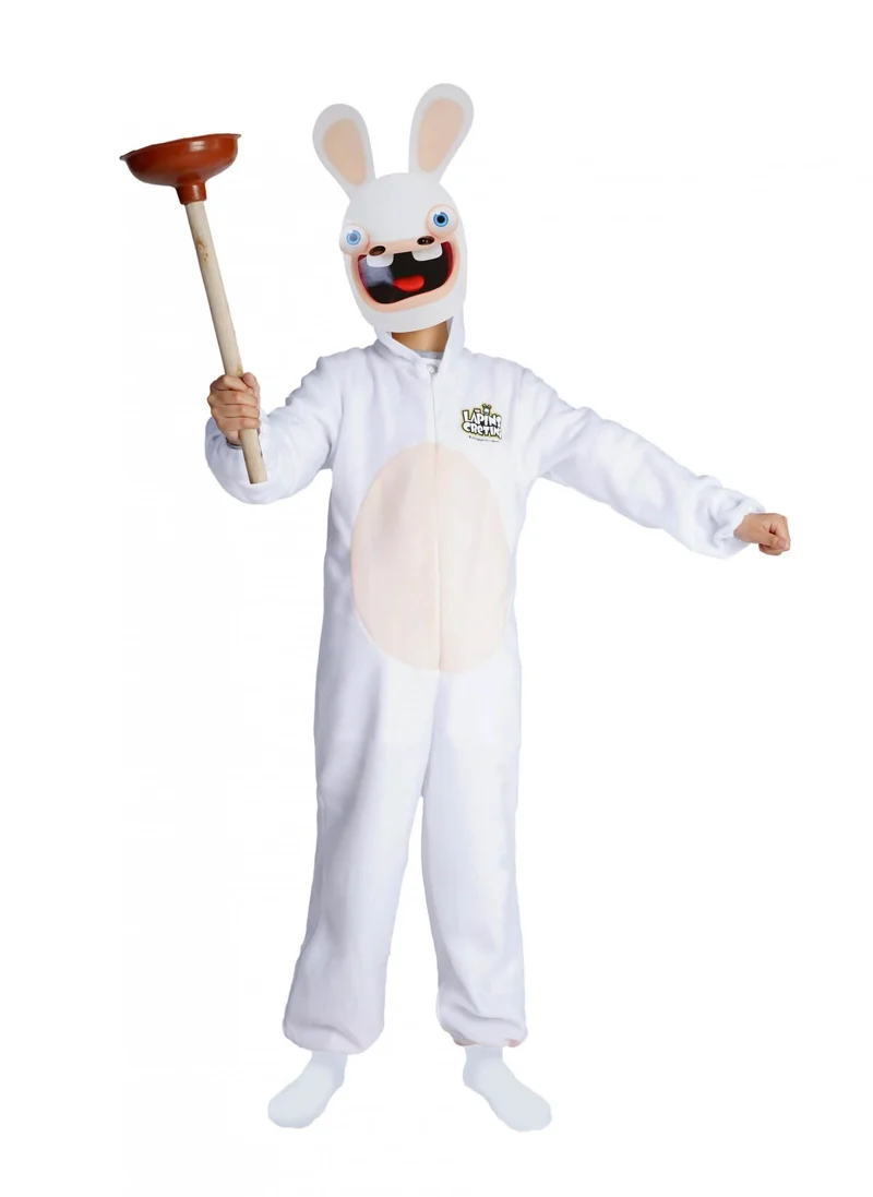 Raving Rabbids™-Kostüm für Kinder mit Maske weiss