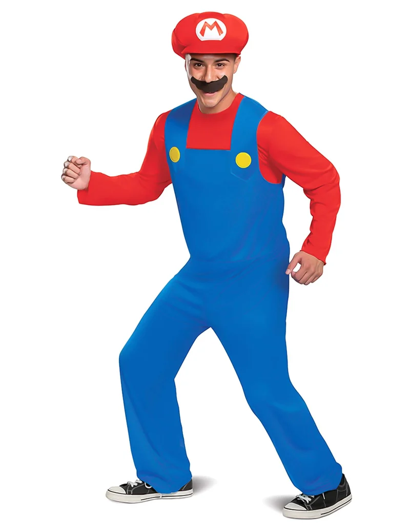 Offizielles Super Mario™-Kostüm für Herren Videospiel-Figur rot-blau