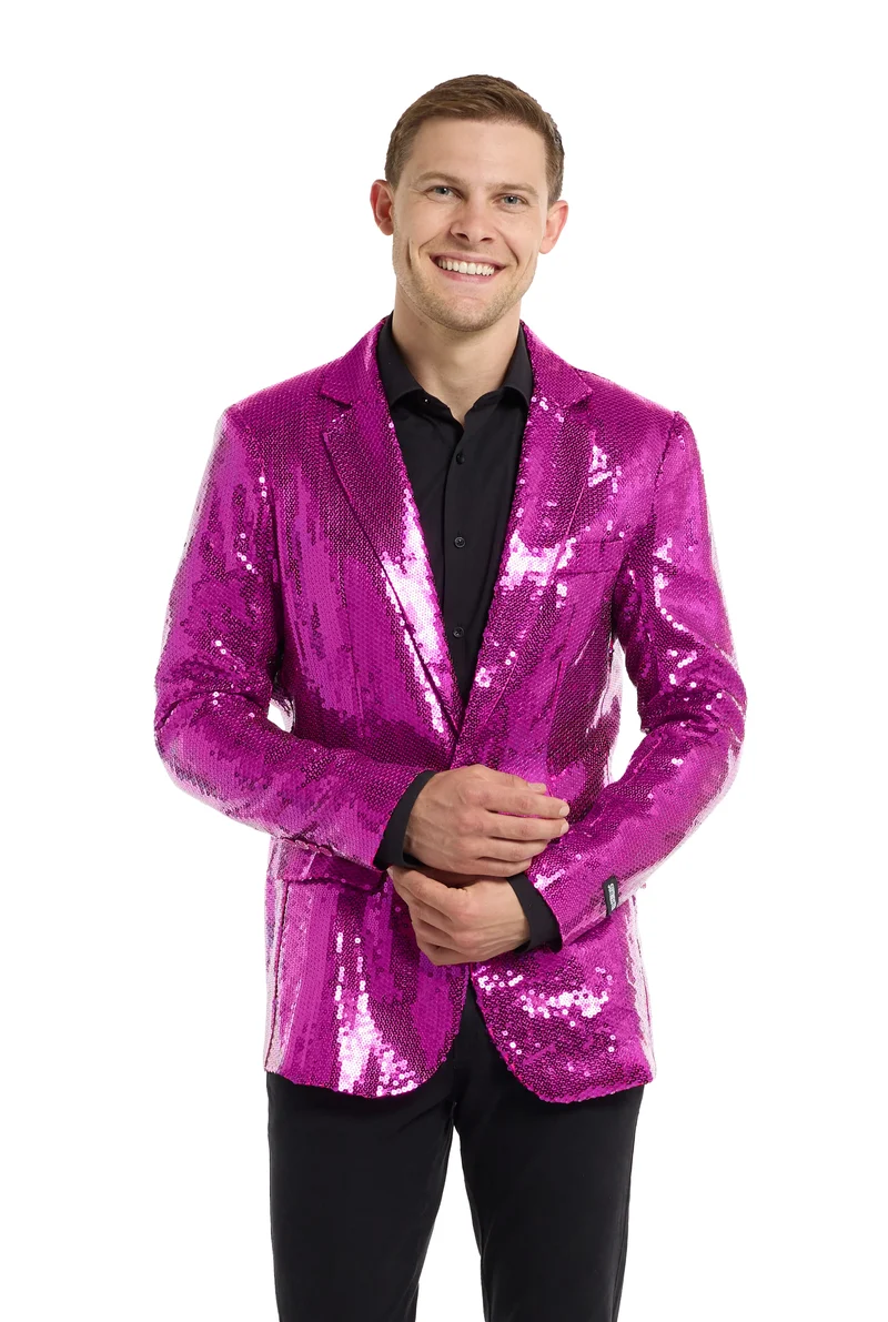 Suitmeister| Sequins Paars | Glitter Jasje Paars | Blazer voor Heren