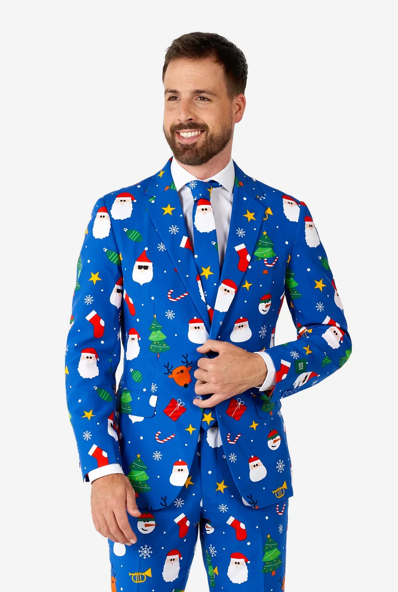 Opposuits | Festivity Blue | Herenkostuum | Herenpak Kerst