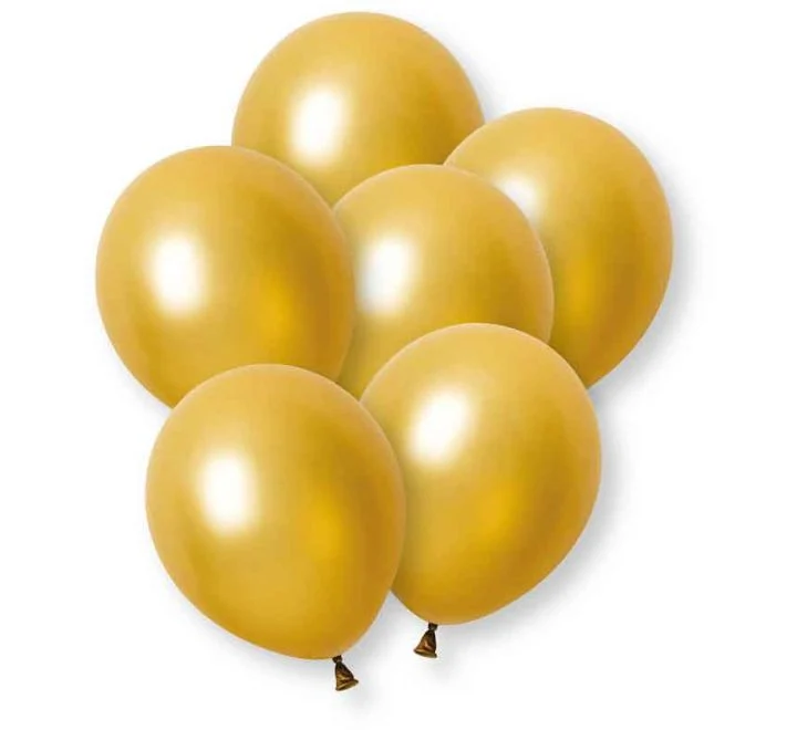 Goldene Latex-Ballons Premium 30 cm, 8 Stück