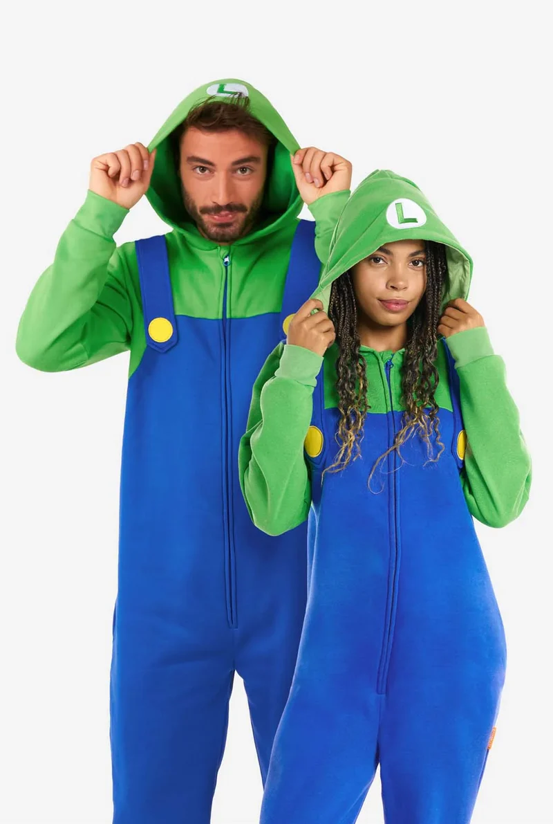 Opposuits Luigi Onesie | Voor Volwassenen | Unisex | Super Mario ™