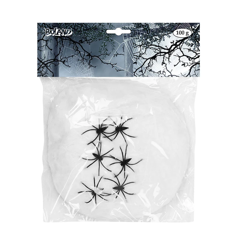 Spinrag met Spinnen – Halloween Decoratie (100 g)